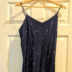 Gap Navy Blue Cherry Dress, Size M